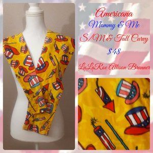 3/$30 - Lularoe Leggings - Americana - NWOT